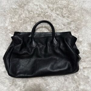 Mark & Graham Black Leather Elisabetta Slouch